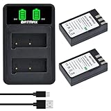 Batmax EN-EL9 Battery(2-Pack) and Compact USB Dual Charger for Nikon EN-EL9, EN-EL9a and Nikon D40 D40x D60 D3000 D5000 Cameras